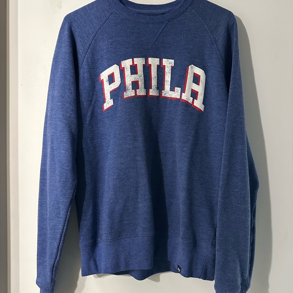Blue PHILA Men's crewneck